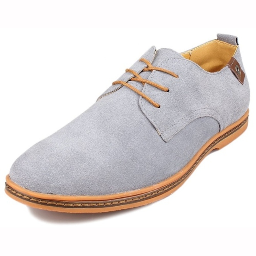 Mens "Edison" Classy Flat Oxford Lace Up Shoes